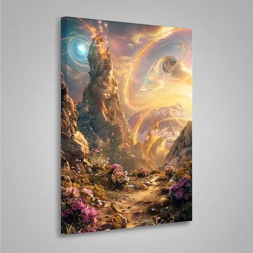 Diamond Painting Erwachsene Landschaft 5D Diamond Painting Full Drill Blume Diamant Malerei Bilder DIY Diamont Art Stickerei Set Geeignet Geschenk, Zur Entspannung und Wanddeko (80x110cm) PjY3429 9-7 von MEOSUEWI
