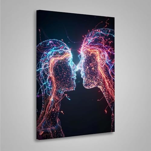 Diamond Painting Erwachsene Paar 5D Diamond Painting Full Drill Abstrakt Diamant Malerei Bilder DIY Diamont Art Stickerei Set Geeignet Als Geschenk, Zur Entspannung und Wanddeko (20x30cm) PjY361 R-8 von MEOSUEWI