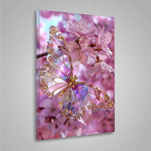 Diamond Painting Erwachsene Schmetterling 5D Diamond Painting Full Drill Blume Diamant Malerei Bilder DIY Diamont Art Stickerei Set Geeignet Geschenk, Zur Entspannung und Wanddeko 20x30cm PjY209 G-L Diamond Painting Erwachsene Schmetterling 5D Diamond Painting Full Drill Blume Diamant Malerei Bilder DIY Diamont Art Stickerei Set Geeignet Geschenk, Zur Entspannung und Wanddeko 20x30cm PjY209 G-L von MEOSUEWI