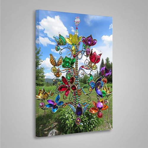 Diamond Painting Erwachsene Schmetterling 5D Diamond Painting Full Drill Kristall Diamant Malerei Bilder Diamont Art Stickerei Set Geeignet Geschenk, Entspannung und Wanddeko (60x80cm) PjY7599 5-C von MEOSUEWI