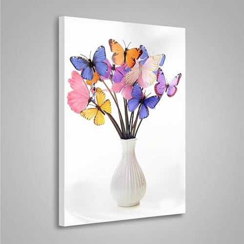 Diamond Painting Erwachsene Schmetterling 5D Diamond Painting Full Drill Tier Diamant Malerei Bilder DIY Diamont Art Stickerei Set Geeignet Geschenk, Entspannung und Wanddeko (20x30cm) PjY7291 4-G von MEOSUEWI