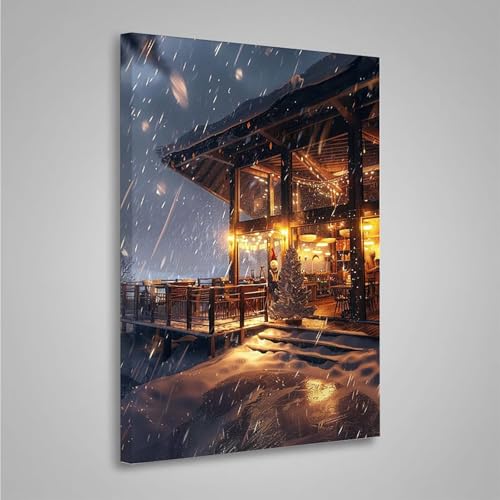Diamond Painting Erwachsene Schneemann 5D Diamond Painting Full Drill Haus Diamant Malerei Bilder DIY Diamont Art Stickerei Set Geeignet Geschenk, Zur Entspannung und Wanddeko (30x40cm) PjY4279 3-U von MEOSUEWI