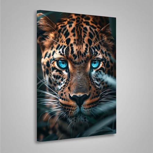 Diamond Painting Erwachsene Tier 5D Diamond Painting Full Drill Leopard Diamant Malerei Bilder DIY Diamont Art Stickerei Set Geeignet Als Geschenk, Zur Entspannung und Wanddeko (30x40cm) PjY7463 1-X von MEOSUEWI