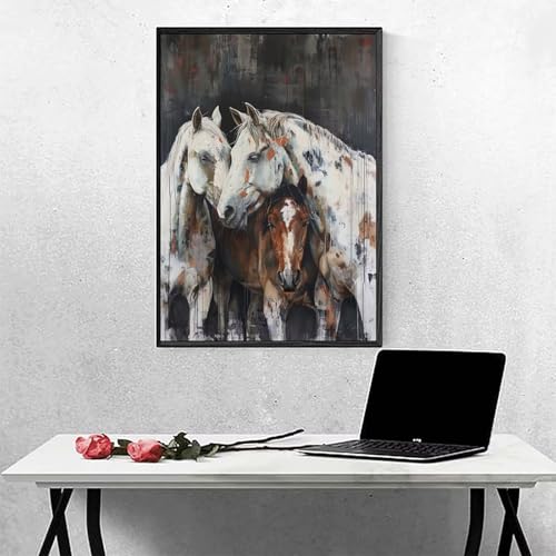 Diamond Painting Tier Diamond Painting Erwachsen Pferd Basteln für Erwachsene, Vollbohrer Diamant Malerei Set, Diamant Kunst Malerei Stickerei Set, Wanddeko Deko, Geschenke 30 x 40 cm PJY2 U-W Diamond Painting Tier Diamond Painting Erwachsen Pferd Basteln für Erwachsene, Vollbohrer Diamant Malerei Set, Diamant Kunst Malerei Stickerei Set, Wanddeko Deko, Geschenke 30 x 40 cm PJY2 U-W von MEOSUEWI
