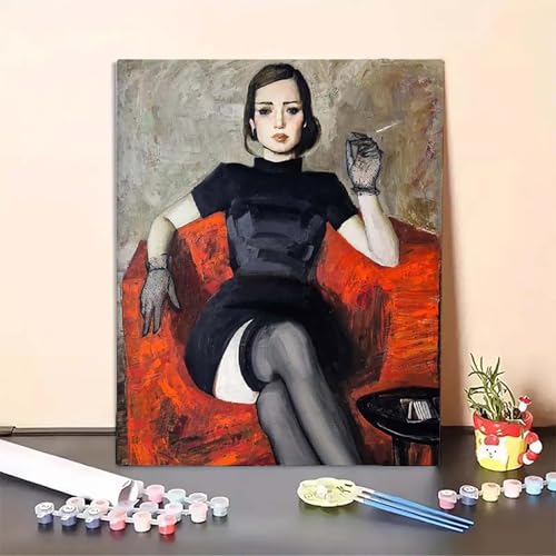 Frau Malen Nach Zahlen Rot Malen Nach Zahlen Erwachsene Set Mit Pinseln und Pigment Bastelset Erwachsene DIY Handgemalt Ölgemälde für Deko Schlafzimmer, Geschenke für Frauen 80 x 110 cm PJY8 I-C Frau Malen Nach Zahlen Rot Malen Nach Zahlen Erwachsene Set Mit Pinseln und Pigment Bastelset Erwachsene DIY Handgemalt Ölgemälde für Deko Schlafzimmer, Geschenke für Frauen 80 x 110 cm PJY8 I-C von MEOSUEWI