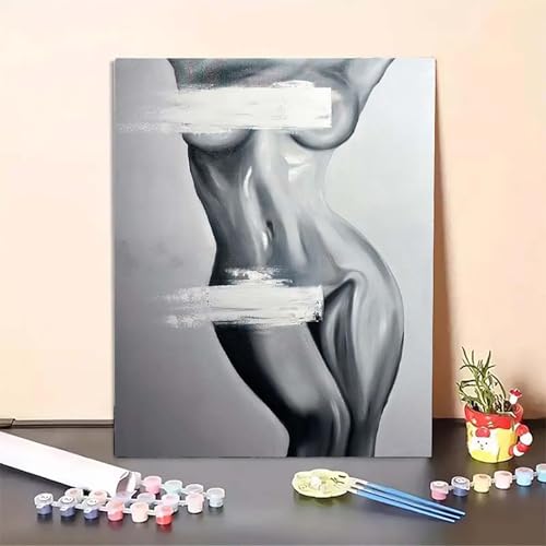 Frau Malen Nach Zahlen Schwarz Malen Nach Zahlen Erwachsene Set Mit Pinseln und Pigment Bastelset Erwachsene DIY Handgemalt Ölgemälde für Deko Schlafzimmer, Geschenke für Frauen 40x50CM PJY3 X-X Frau Malen Nach Zahlen Schwarz Malen Nach Zahlen Erwachsene Set Mit Pinseln und Pigment Bastelset Erwachsene DIY Handgemalt Ölgemälde für Deko Schlafzimmer, Geschenke für Frauen 40x50CM PJY3 X-X von MEOSUEWI