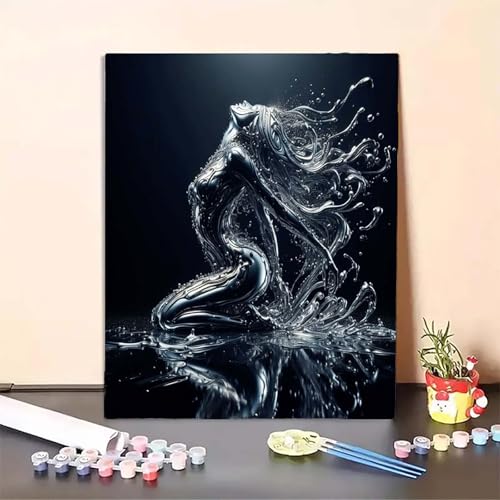 Frau Malen Nach Zahlen Schwarz Malen Nach Zahlen Erwachsene Set Mit Pinseln und Pigment Bastelset Erwachsene DIY Handgemalt Ölgemälde für Deko Schlafzimmer, Geschenke für Frauen 40x50cm PJY3 X-8 Frau Malen Nach Zahlen Schwarz Malen Nach Zahlen Erwachsene Set Mit Pinseln und Pigment Bastelset Erwachsene DIY Handgemalt Ölgemälde für Deko Schlafzimmer, Geschenke für Frauen 40x50cm PJY3 X-8 von MEOSUEWI