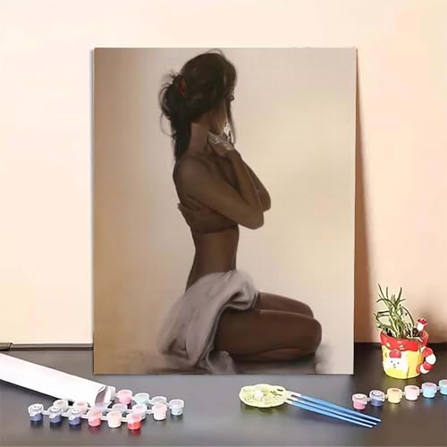 Frau Malen Nach Zahlen Schwarz Malen Nach Zahlen Erwachsene Set Mit Pinseln und Pigment Bastelset Erwachsene DIY Handgemalt Ölgemälde für Deko Schlafzimmer, Geschenke für Frauen 60x80CM PJY5 E-F Frau Malen Nach Zahlen Schwarz Malen Nach Zahlen Erwachsene Set Mit Pinseln und Pigment Bastelset Erwachsene DIY Handgemalt Ölgemälde für Deko Schlafzimmer, Geschenke für Frauen 60x80CM PJY5 E-F von MEOSUEWI