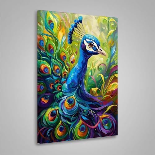 MEOSUEWI 5D Diamant Painting Bilder Tier Diamond Painting Erwachsene Pfau DIY Runden Mosaikherstellung Basteln Erwachsene Anfänger Set für Heim Schlafzimmer Wand Deko, Geschenke (30x40cm) PjY4376 L-D von MEOSUEWI