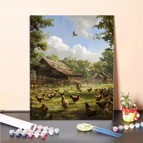 MEOSUEWI Architektur Malen Nach Zahlen Tier Malen Nach Zahlen Erwachsene Set Mit Pinseln und Pigment Bastelset Erwachsene DIY Handgemalt Ölgemälde für Deko Schlafzimmer, Geschenke 70 x 95 cm PJY6 6-A von MEOSUEWI