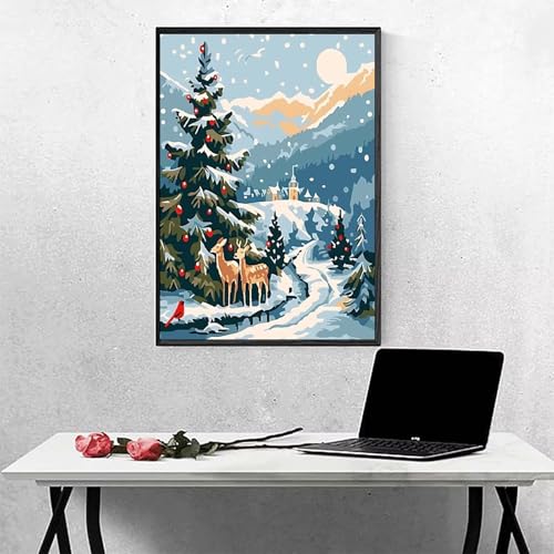 MEOSUEWI Baum Diamond Painting Reh Diamant Painting Bilder Erwachsene Bastelset, DIY Diamond Art Runder Vollbohrer Diamanten Kinder Malerei Stickerei Kreuzstich, Dekoration, Geschenk 30x40CM PJY6 Q-R MEOSUEWI Baum Diamond Painting Reh Diamant Painting Bilder Erwachsene Bastelset, DIY Diamond Art Runder Vollbohrer Diamanten Kinder Malerei Stickerei Kreuzstich, Dekoration, Geschenk 30x40CM PJY6 Q-R von MEOSUEWI