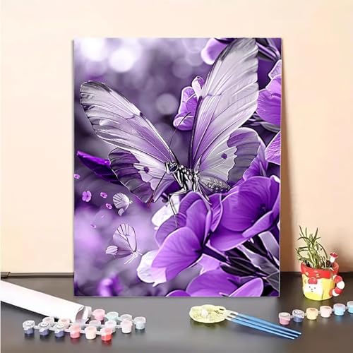 MEOSUEWI Malen Nach Zahlen Erwachsene Blume, Schmetterling Paint by Numbers DIY Set Mit Pinseln und Pigment Hobby Erwachsene Kreativ für Wohnzimmer, Zimmer Deko Asthetik, Geschenke 80x110cm PJY8 9-8 MEOSUEWI Malen Nach Zahlen Erwachsene Blume, Schmetterling Paint by Numbers DIY Set Mit Pinseln und Pigment Hobby Erwachsene Kreativ für Wohnzimmer, Zimmer Deko Asthetik, Geschenke 80x110cm PJY8 9-8 von MEOSUEWI