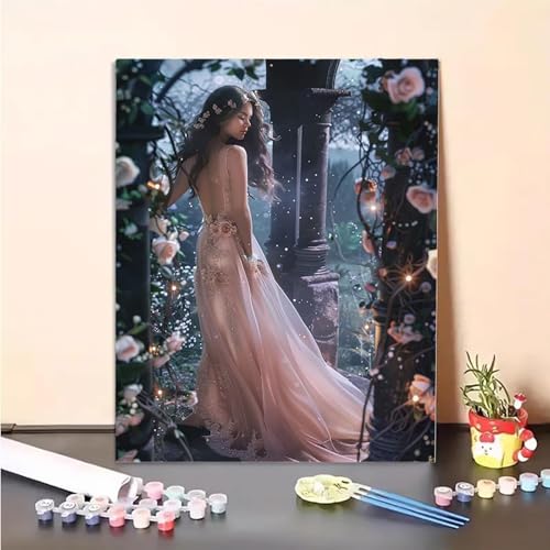 MEOSUEWI Malen Nach Zahlen Erwachsene Frau, Blume Paint by Numbers DIY Set Mit Pinseln und Pigment Hobby Erwachsene Kreativ für Wohnzimmer, Zimmer Deko Asthetik, Geschenke für Frauen 50x70CM PJY4 0-5 MEOSUEWI Malen Nach Zahlen Erwachsene Frau, Blume Paint by Numbers DIY Set Mit Pinseln und Pigment Hobby Erwachsene Kreativ für Wohnzimmer, Zimmer Deko Asthetik, Geschenke für Frauen 50x70CM PJY4 0-5 von MEOSUEWI