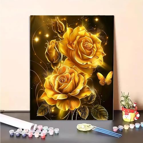 MEOSUEWI Schmetterling Malen Nach Zahlen Blume Malen Nach Zahlen Erwachsene Set Mit Pinseln und Pigment Bastelset Erwachsene DIY Handgemalt Ölgemälde für Deko Schlafzimmer, Geschenke 60x80CM PJY5 7-O MEOSUEWI Schmetterling Malen Nach Zahlen Blume Malen Nach Zahlen Erwachsene Set Mit Pinseln und Pigment Bastelset Erwachsene DIY Handgemalt Ölgemälde für Deko Schlafzimmer, Geschenke 60x80CM PJY5 7-O von MEOSUEWI