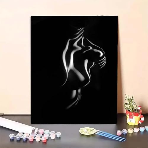 Malen Nach Zahlen Erwachsene Frau, Schwarz Paint by Numbers DIY Set Mit Pinseln und Pigment Hobby Erwachsene Kreativ für Wohnzimmer, Zimmer Deko Asthetik, Geschenke für Frauen 80x110cm PJY8 1-8 Malen Nach Zahlen Erwachsene Frau, Schwarz Paint by Numbers DIY Set Mit Pinseln und Pigment Hobby Erwachsene Kreativ für Wohnzimmer, Zimmer Deko Asthetik, Geschenke für Frauen 80x110cm PJY8 1-8 von MEOSUEWI