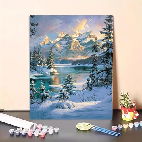 Malen Nach Zahlen Erwachsene Wald, Berg Paint by Numbers DIY Set Mit Pinseln und Pigment Hobby Erwachsene Kreativ für Wohnzimmer, Zimmer Deko Asthetik, Geschenke für Frauen 90 x 120 cm PJY9 O-D Malen Nach Zahlen Erwachsene Wald, Berg Paint by Numbers DIY Set Mit Pinseln und Pigment Hobby Erwachsene Kreativ für Wohnzimmer, Zimmer Deko Asthetik, Geschenke für Frauen 90 x 120 cm PJY9 O-D von MEOSUEWI
