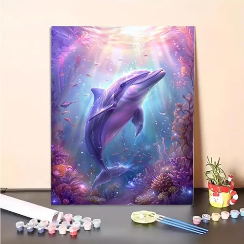 Ozean Malen Nach Zahlen Delphin Malen Nach Zahlen Erwachsene Set Mit Pinseln und Pigment Bastelset Erwachsene DIY Handgemalt Ölgemälde für Deko Schlafzimmer, Geschenke für Frauen 90x120cm PJY9 1-0 Ozean Malen Nach Zahlen Delphin Malen Nach Zahlen Erwachsene Set Mit Pinseln und Pigment Bastelset Erwachsene DIY Handgemalt Ölgemälde für Deko Schlafzimmer, Geschenke für Frauen 90x120cm PJY9 1-0 von MEOSUEWI