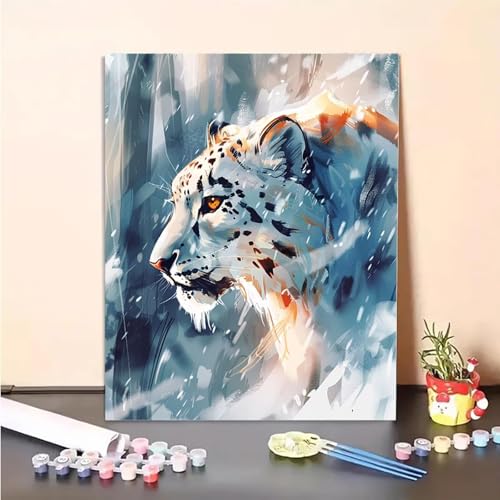 Weißer Tiger Malen Nach Zahlen Tier Malen Nach Zahlen Erwachsene Set Mit Pinseln und Pigment Bastelset Erwachsene DIY Handgemalt Ölgemälde für Deko Schlafzimmer, Geschenke 80 x 110 cm PJY8 L-U Weißer Tiger Malen Nach Zahlen Tier Malen Nach Zahlen Erwachsene Set Mit Pinseln und Pigment Bastelset Erwachsene DIY Handgemalt Ölgemälde für Deko Schlafzimmer, Geschenke 80 x 110 cm PJY8 L-U von MEOSUEWI