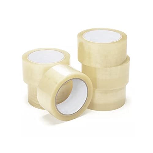 MERCURY TEXTIL 6 Rollen transparentes Verpackungsband, 48 mm x 40/100/120 m, robustes Klebeband für Versandkartons und Umzüge. (Packung 6-40 m) von MERCURY TEXTIL