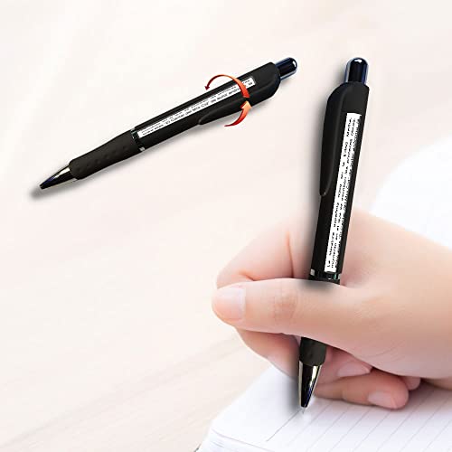 MERCURYAL Chuletta-Kugelschreiber – Prüfstift – Drehkugelschreiber – Kugelschreiber zum Kopieren – Kugelschreiber (Schwarz) von MERCURYAL