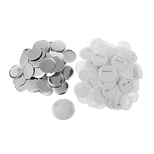 Knopfmacher, 100 Sets Blanko-Knopfherstellungszubehör, DIY-Brosche, 4,9 cm, leere DIY-Nadel for Button-Maker-Maschine, schenke, Souvenirs, Abzeichenherstellung Knopfmacher, 100 Sets Blanko-Knopfherstellungszubehör, DIY-Brosche, 4,9 cm, leere DIY-Nadel for Button-Maker-Maschine, schenke, Souvenirs, Abzeichenherstellung von MERHOVO