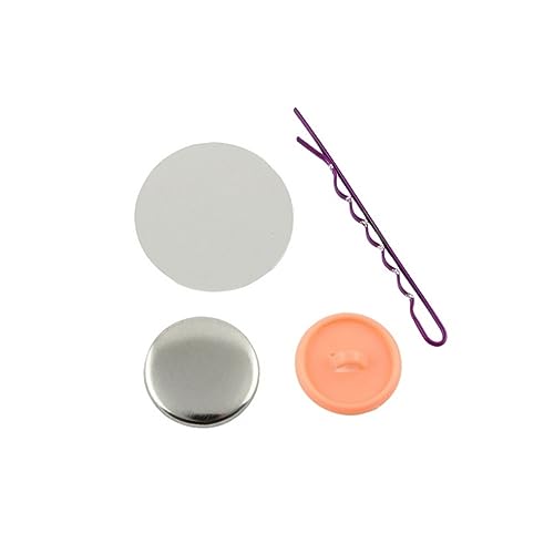 Knopfmacher, 100 stücke 25-37mm Haar Clip Abzeichen for Schmuck Machen Mit Zähne Blank Button Abzeichen Teile Maker Blank material Tasche Diy(Hairpin 32 100sets) von MERHOVO