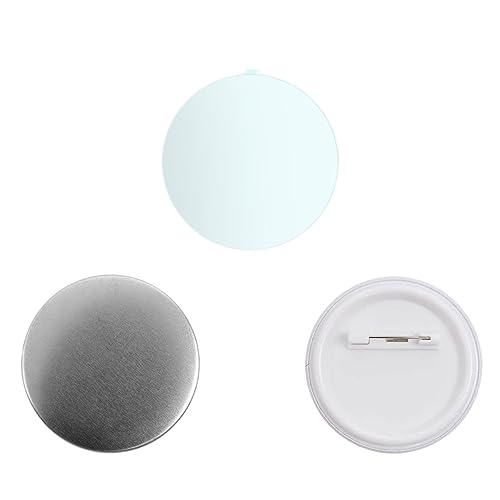 Knopfmacher, 50/100/200PCS Pin Button Design Abzeichen Runde Button Teile Zubehör for Abzeichen Maker Maschine DIY Pin Maker, leere Materialien(200pcs,75mm) von MERHOVO