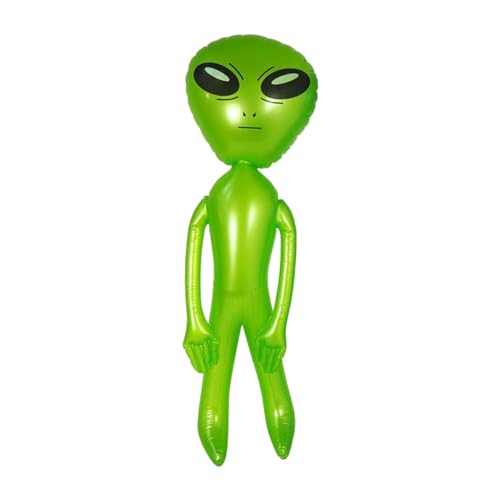 Aufblasbarer Alien, Spielzeug für Erwachsene, Kinder, Zum Aufblasen von Alien Spielzeug, PVC Aufblasbare Puppe, Alien Ballon für Halloween, Bar, Gebur, Grün von MERIGLARE