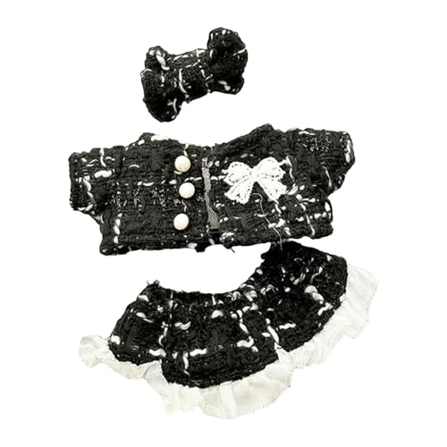 MERIGLARE 17cm Modepuppe Kleidung Set Puppen Zubehör Gefülltes Plüschtier, Schwarz MERIGLARE 17cm Modepuppe Kleidung Set Puppen Zubehör Gefülltes Plüschtier, Schwarz von MERIGLARE
