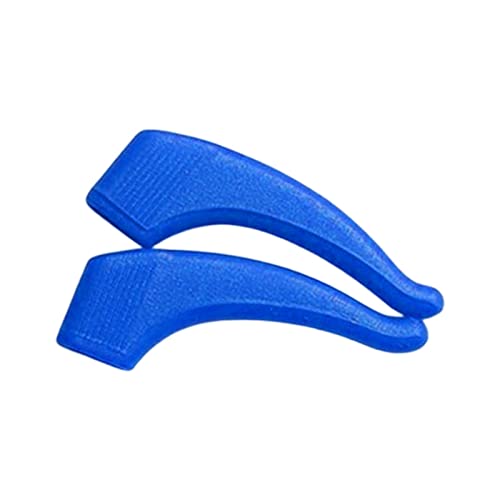 MERIGLARE 2 Stück Brillenbügel Haken Ohrgriffe Brillenhalter Bügelstopper Aus Weichem Gegen Verrutschen Der Brille für Sport Freizeit Und Beruf, Blau von MERIGLARE