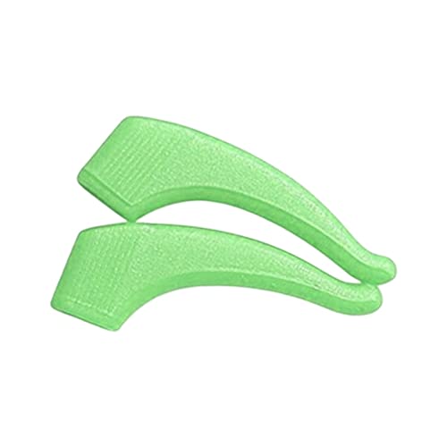 MERIGLARE 2 Stück Brillenbügel Haken Ohrgriffe Brillenhalter Bügelstopper Aus Weichem Gegen Verrutschen Der Brille für Sport Freizeit Und Beruf, Grün von MERIGLARE