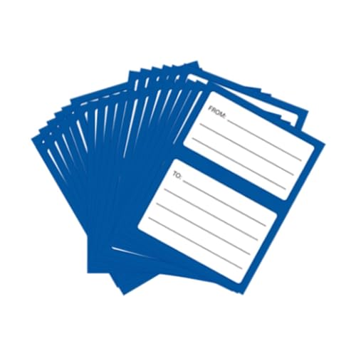 MERIGLARE 200 Blatt Mail-Etiketten zum Abziehen von Aufklebern zum Abziehen von Adressanhängern für Umschläge Versandkartons, Blau MERIGLARE 200 Blatt Mail-Etiketten zum Abziehen von Aufklebern zum Abziehen von Adressanhängern für Umschläge Versandkartons, Blau von MERIGLARE