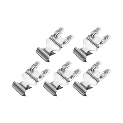 MERIGLARE 5 Stück Schilderclips Kleiderständer Schilder Clip auf Tag Halter Ständer Preisschild Clips für Einzelhandelsgeschäfte, Argent von MERIGLARE