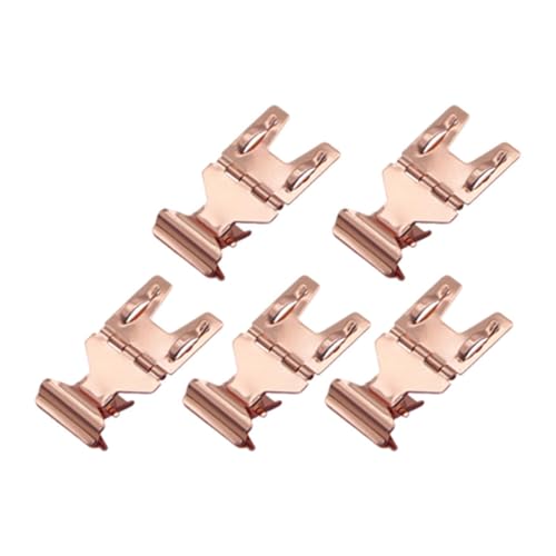 MERIGLARE 5 Stück Schilderclips Kleiderständer Schilder Clip auf Tag Halter Ständer Preisschild Clips für Einzelhandelsgeschäfte, Rosa von MERIGLARE