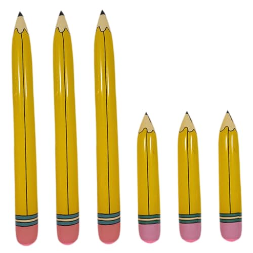 MERIGLARE 6 Stück Aufblasbare Bleistift Abschlussfeier Dekoration für von MERIGLARE