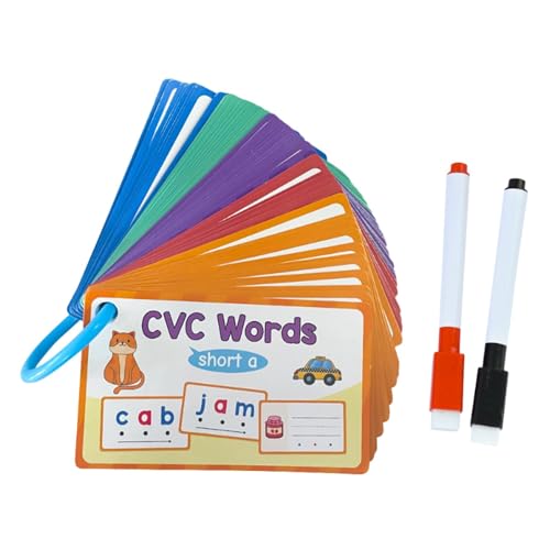 MERIGLARE CVC Wörter Lernkarten Karteikarten für Kinder Geschenk Lehrerbedarf MERIGLARE CVC Wörter Lernkarten Karteikarten für Kinder Geschenk Lehrerbedarf von MERIGLARE