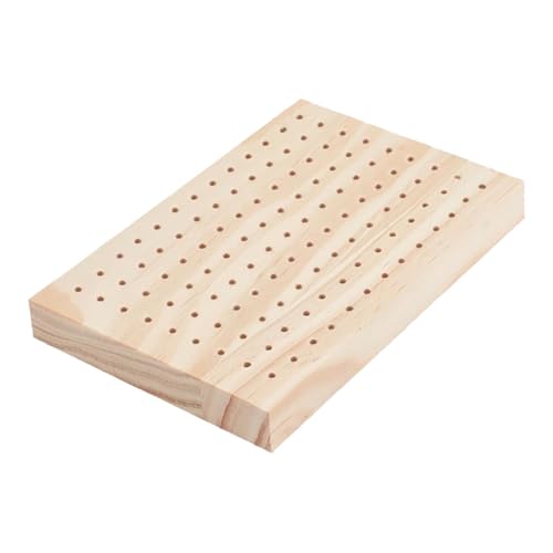 MERIGLARE Holzspießhalter für Lebensmittel, Essensspieße, Steckbrett, Praktische Dekorative Platte, Tonstatue, Präsentationsständer für Partys, Tischplatte, 117 Löcher MERIGLARE Holzspießhalter für Lebensmittel, Essensspieße, Steckbrett, Praktische Dekorative Platte, Tonstatue, Präsentationsständer für Partys, Tischplatte, 117 Löcher von MERIGLARE
