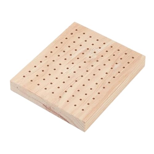 MERIGLARE Holzspießhalter für Lebensmittel, Essensspieße, Steckbrett, Praktische Dekorative Platte, Tonstatue, Präsentationsständer für Partys, Tischplatte, 99 Löcher MERIGLARE Holzspießhalter für Lebensmittel, Essensspieße, Steckbrett, Praktische Dekorative Platte, Tonstatue, Präsentationsständer für Partys, Tischplatte, 99 Löcher von MERIGLARE