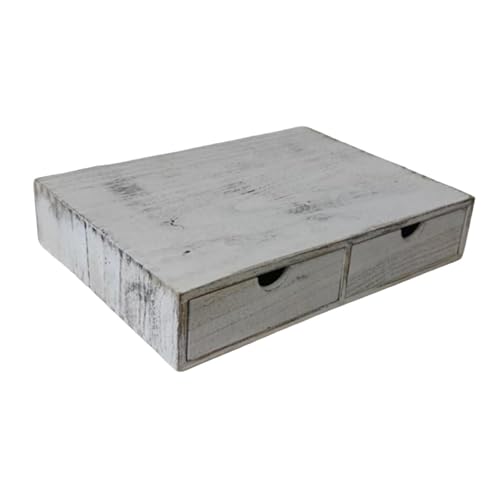 MERIGLARE Kaffeekapselhalter für Teebeutel Aufbewahrung Organizer Und Schubladenbox Aus Holz Theken Organizer mit Zwei Schubladen für Kapseln für Küche U, Retro von MERIGLARE