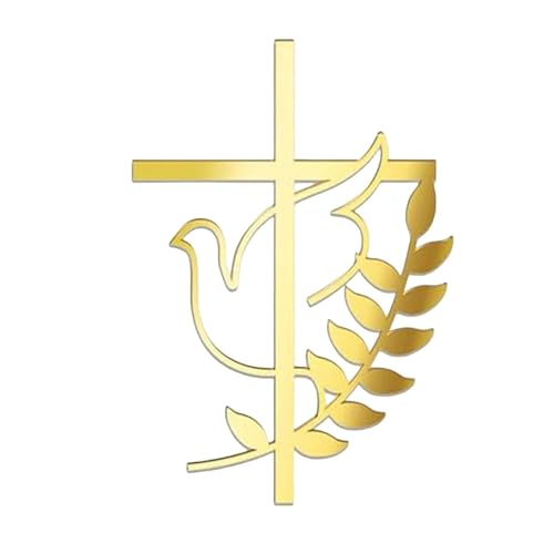 MERIGLARE Kuchenaufsatz Taubenkreuz Aus Acryl für Hochzeiten Und Feiern, Stil A von MERIGLARE
