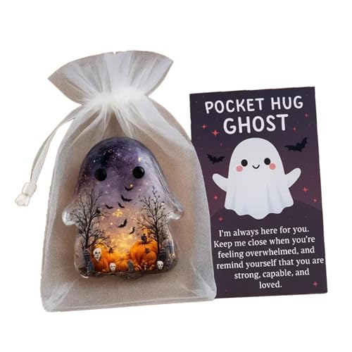 MERIGLARE Pocket Comfort Specter mit Ermutigungskarte Kompaktes Süßes Aufmerksames Geschenk Leicht zu Tragender Mini Charm Halloween Pocket Hug, Lila MERIGLARE Pocket Comfort Specter mit Ermutigungskarte Kompaktes Süßes Aufmerksames Geschenk Leicht zu Tragender Mini Charm Halloween Pocket Hug, Lila von MERIGLARE