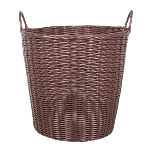 MERIGLARE Rattan Imitat Korb, Wäschekorb, Mehrzweck Handarbeitskorb Aus Webstoff für Spielzimmer, Kinderzimmer, Wohnzimmer, S MERIGLARE Rattan Imitat Korb, Wäschekorb, Mehrzweck Handarbeitskorb Aus Webstoff für Spielzimmer, Kinderzimmer, Wohnzimmer, S von MERIGLARE