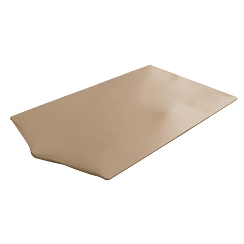 MERIGLARE Rechteckige PU Tischdecke mit Elastischem Saum für Bankettanlässe, Leichter Kaffee, 60cmx120cm von MERIGLARE