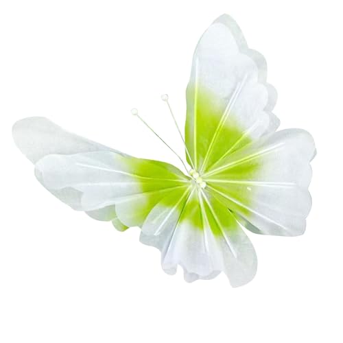 MERIGLARE Schmetterling Dekoration Großer Wandbehang Riesiger Falter Als Hochzeitsdeko Und Partyartikel Aus Leichtem Netzstoff Gefertigt für Wohnzimmer Schlafzi, Mitte Grünfarbverlauf MERIGLARE Schmetterling Dekoration Großer Wandbehang Riesiger Falter Als Hochzeitsdeko Und Partyartikel Aus Leichtem Netzstoff Gefertigt für Wohnzimmer Schlafzi, Mitte Grünfarbverlauf von MERIGLARE