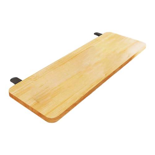 MERIGLARE Schreibtischablage, Tastaturablage, Klemme An Der Multifunktionalen Verlängerungsbefestigung, Einfach zu Installierende Tastaturablage, Handgelenkstüt, Holzfarbe von MERIGLARE