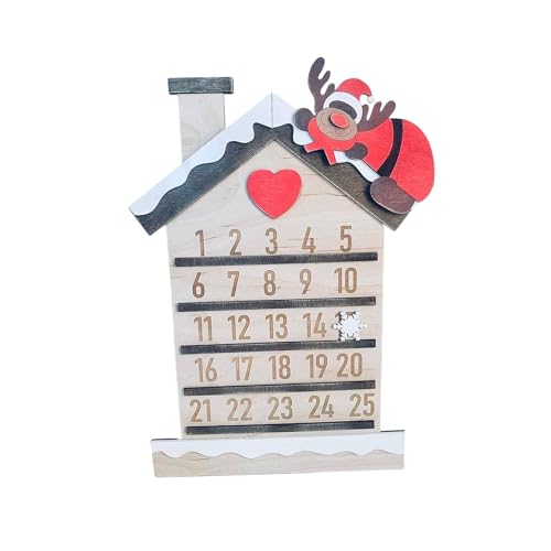 MERIGLARE Weihnachtsschild, Feiertagspartyzubehör, Kunsthandwerk, Feiertagsdekorationen, Weihnachtskalender Aus Holz für Bauernhausbüro, Stil c MERIGLARE Weihnachtsschild, Feiertagspartyzubehör, Kunsthandwerk, Feiertagsdekorationen, Weihnachtskalender Aus Holz für Bauernhausbüro, Stil c von MERIGLARE
