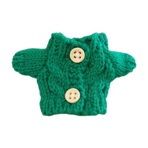 Mini Plüsch Puppe T Shirt Plüsch Spielzeug Zubehör Kostüme Puppe Kleidung Puppe Hosen Outifts, Grüne Knöpfe Mini Plüsch Puppe T Shirt Plüsch Spielzeug Zubehör Kostüme Puppe Kleidung Puppe Hosen Outifts, Grüne Knöpfe von MERIGLARE