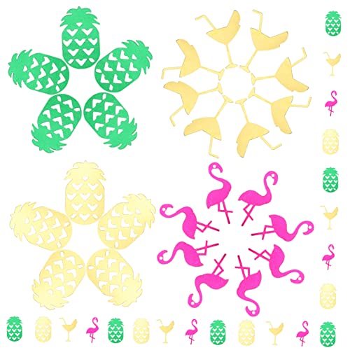 MERRYHAPY 1 Hawaiianisches Konfetti Hochzeitsdekorationen Sommerfolie Metallic Pailletten Sommerfrüchten Sommer Konfetti Hawaiianisches Tischkonfetti Weihnachten Baby Esstisch Ananas Pvc von MERRYHAPY