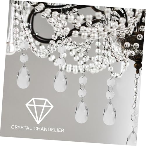 MERRYHAPY 10 Stück Teiliges Kristall Anhänger Facettierte Glasperlen mit Tropfenform Lichtreflektierende Hängedeko für Kronleuchter Fenster Hochzeit und Wohnraumgestaltung MERRYHAPY 10 Stück Teiliges Kristall Anhänger Facettierte Glasperlen mit Tropfenform Lichtreflektierende Hängedeko für Kronleuchter Fenster Hochzeit und Wohnraumgestaltung von MERRYHAPY