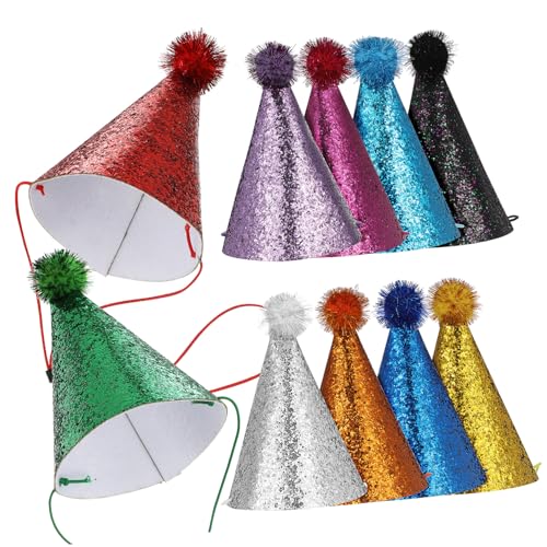 MERRYHAPY 10 Stück Teiliges Partyhüte Polyester Geburtstagsmützen Bunt Verstellbar für Erwachsene Hunde Katzen Stabile Passform Farbenfrohe Partyaccessoires MERRYHAPY 10 Stück Teiliges Partyhüte Polyester Geburtstagsmützen Bunt Verstellbar für Erwachsene Hunde Katzen Stabile Passform Farbenfrohe Partyaccessoires von MERRYHAPY